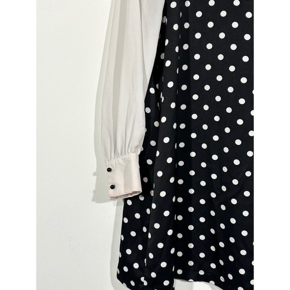 Zara basic polka dot dress sz medium - Picture 2 of 9